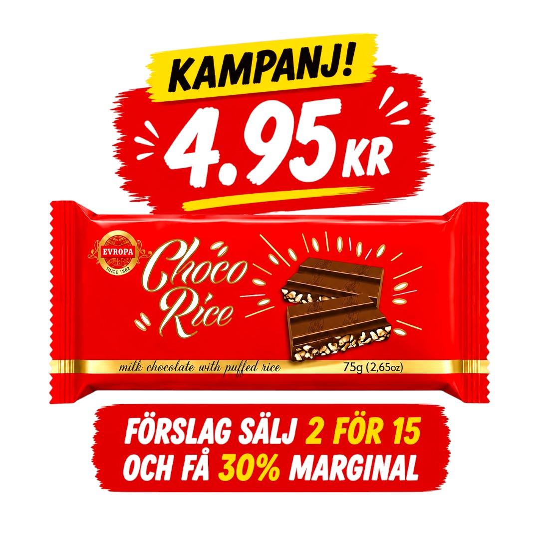 CHOCO RICE CHOKLAD 75g